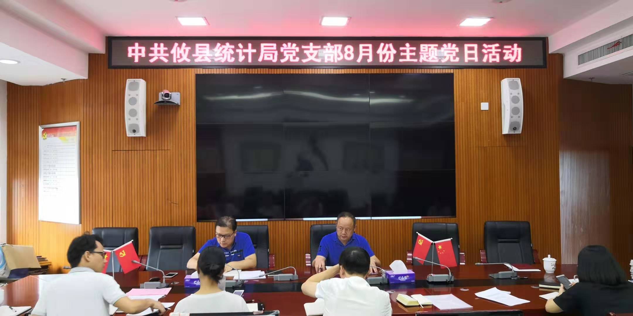 攸县统计局开展八月份主题党日活动