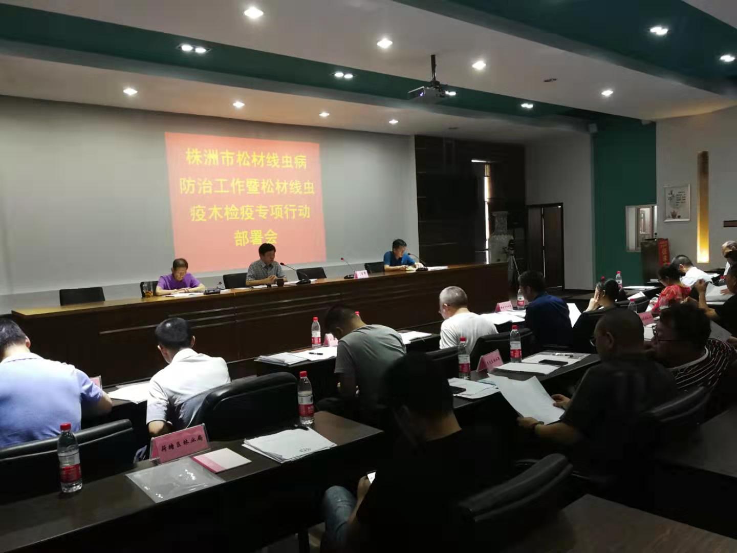 株洲召开全市松材线虫病防治工作会议