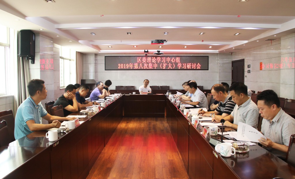 区委理论学习中心组举行2019年第八次集中（扩大）学习研讨会