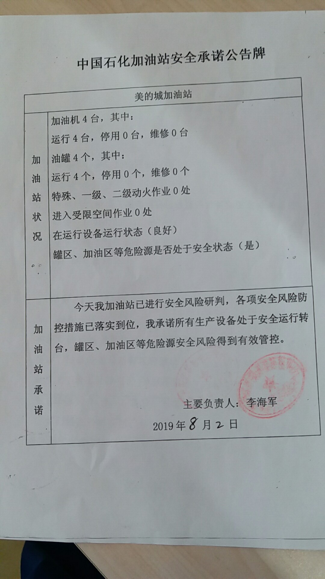 20190802安全承诺公告牌公示