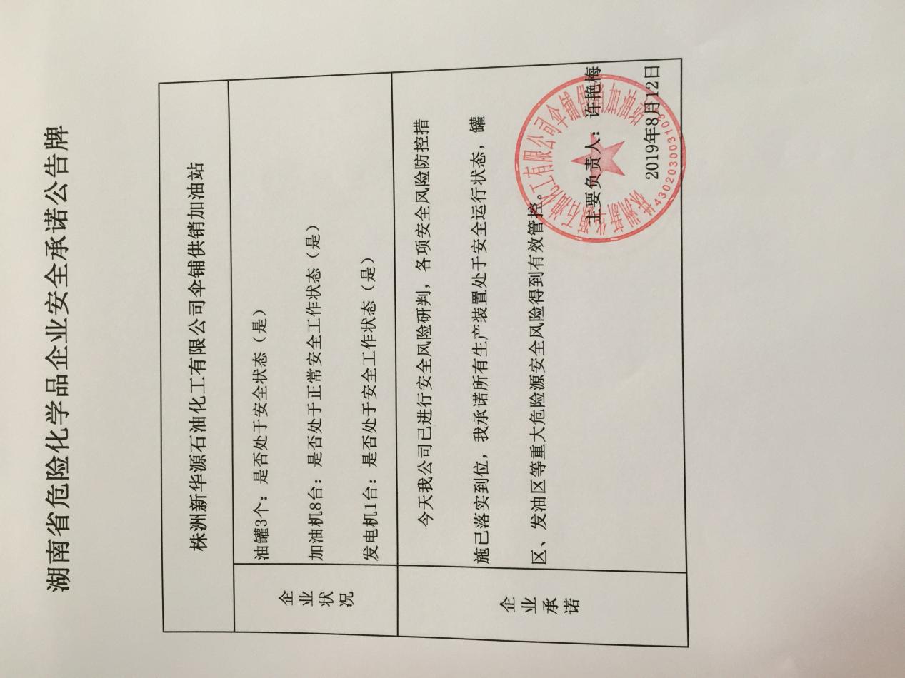 20190812安全承诺公告牌公示