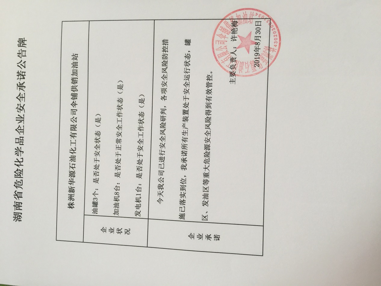 20190830安全承诺公告牌公示