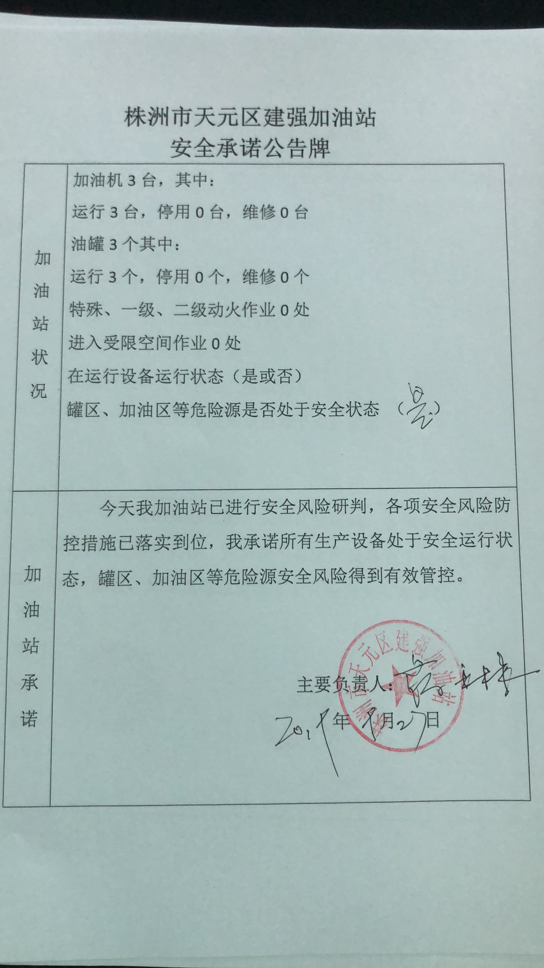 20190927安全承诺公告牌公示