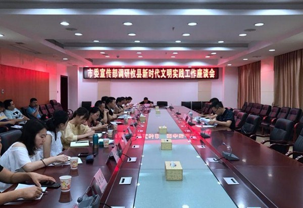 市委宣传部调研组来攸调研新时代文明实践工作