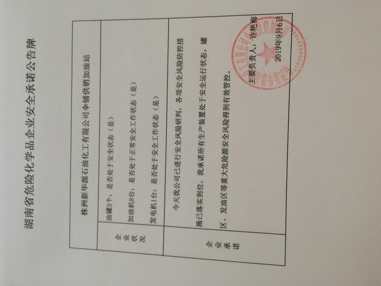 20190906安全承诺公告牌公示