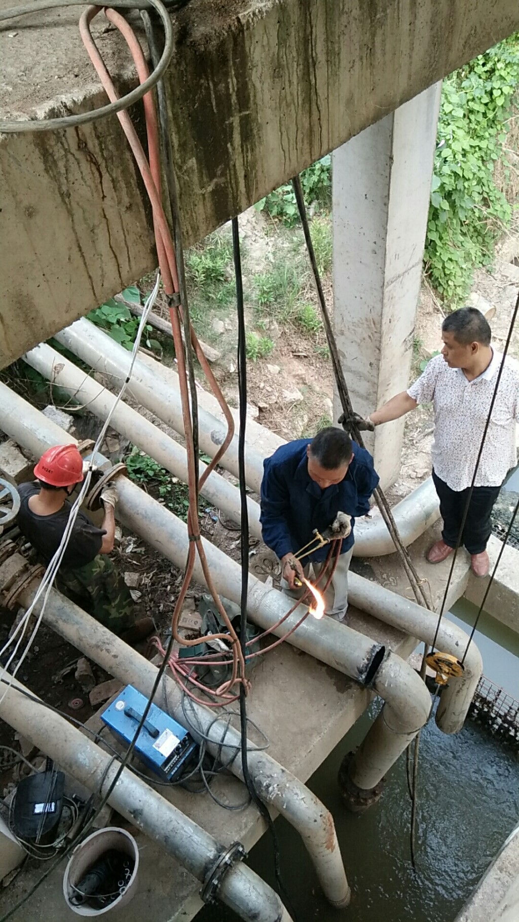 天元区水利局排渍泵站紧急抢修机泵设备