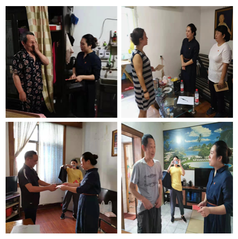 区行政审批服务局党支部到漂家井社区开展在职党员进社区活动