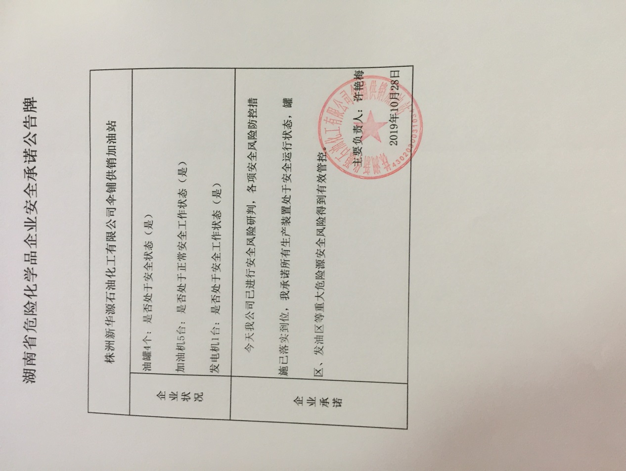 20191028安全承诺公告牌公示