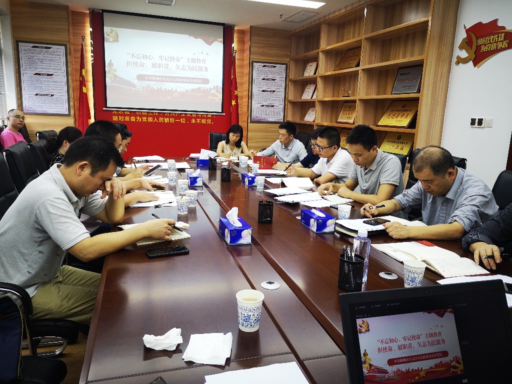 政府办党组开展“担使命、履职责，矢志为民服务”集中研讨
