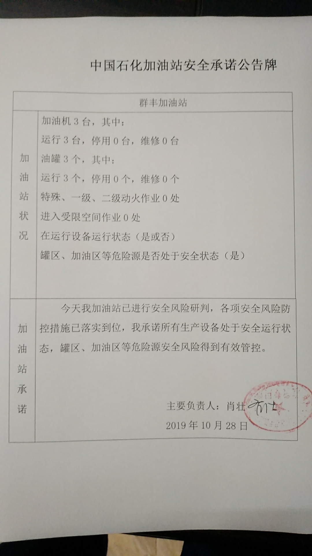 20191028安全承诺公告牌公示