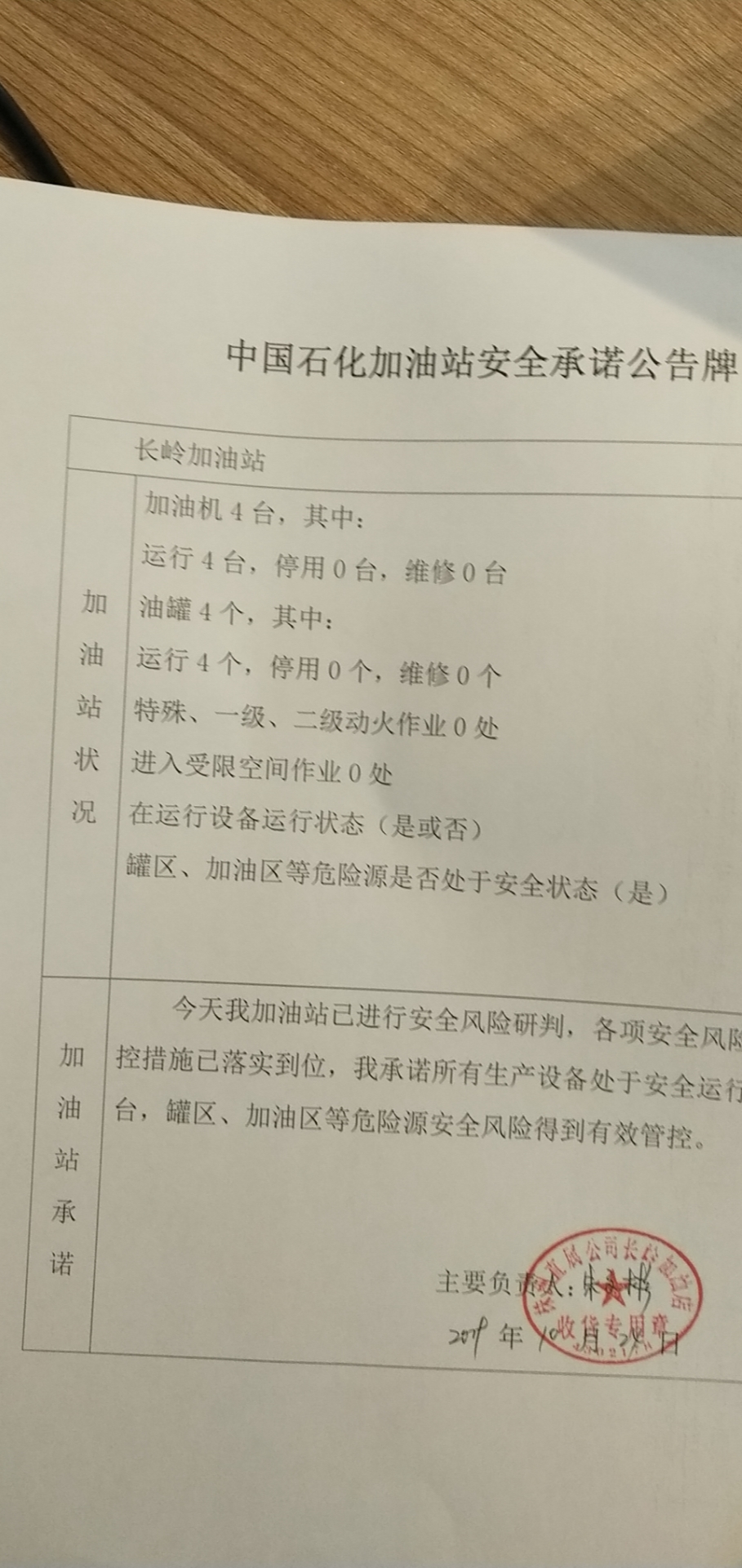 20191024安全承诺公告牌公示