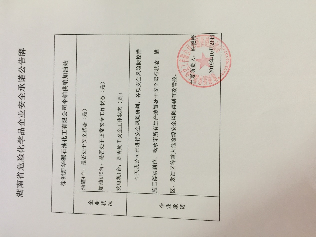 20191021安全承诺公告牌公示