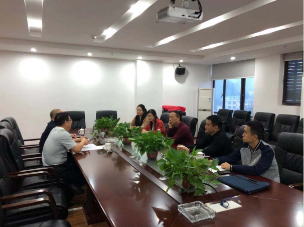 市国资委副主任刘建荣一行赴市国投集团下属产业园公司进行调研