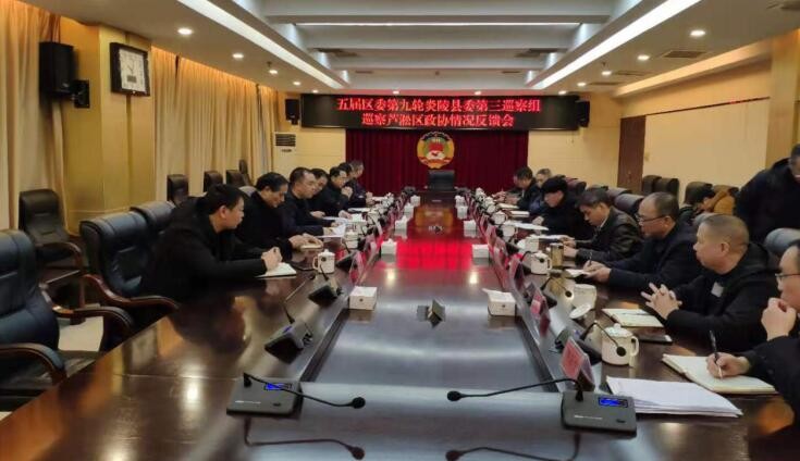 炎陵县委第三巡察组巡察芦淞区政协机关反馈会召开