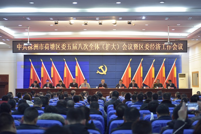 荷塘区召开区委五届八次全体(扩大)会议暨区委经济工作会议