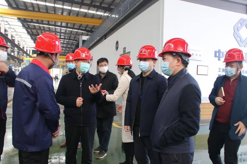 谭可敏一行到荷塘区调研装配式建筑产业链疫情防控和复工复产工作情况
