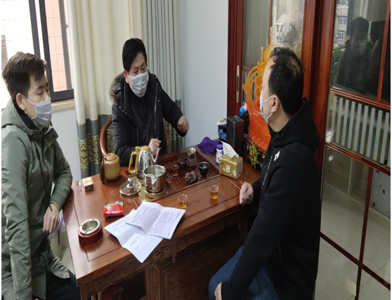 荷塘区市场服务中心全力做好合泰地区服饰加工厂的疫情防控排查工作