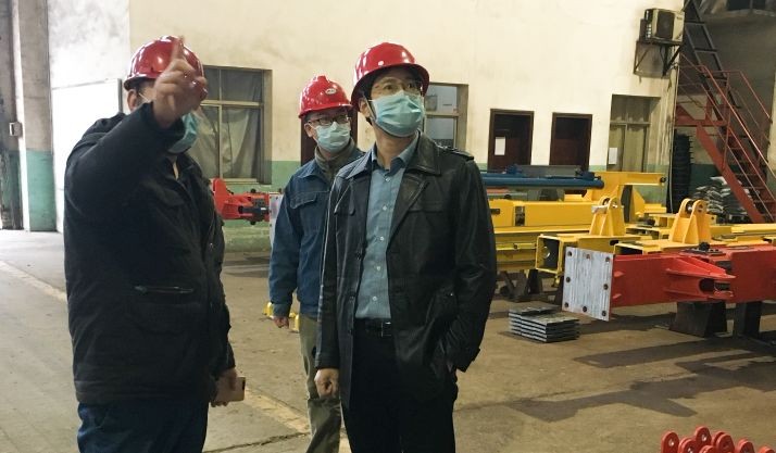 区领导督导企业疫情防控和复工复产工作