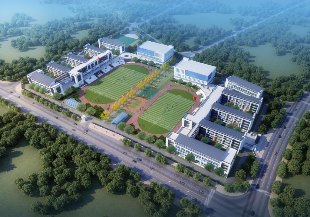 周天浩副区长督查学校建设工作