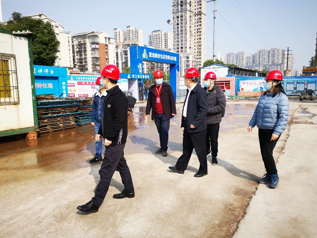 市住建局党组书记谭智勇视察我市房地产项目防疫复工和安全生产工作