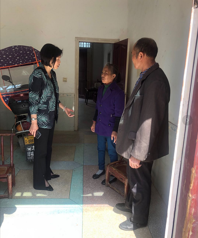 巫智敏到茶陵县秩堂镇石龙村走访联系结对帮扶对象