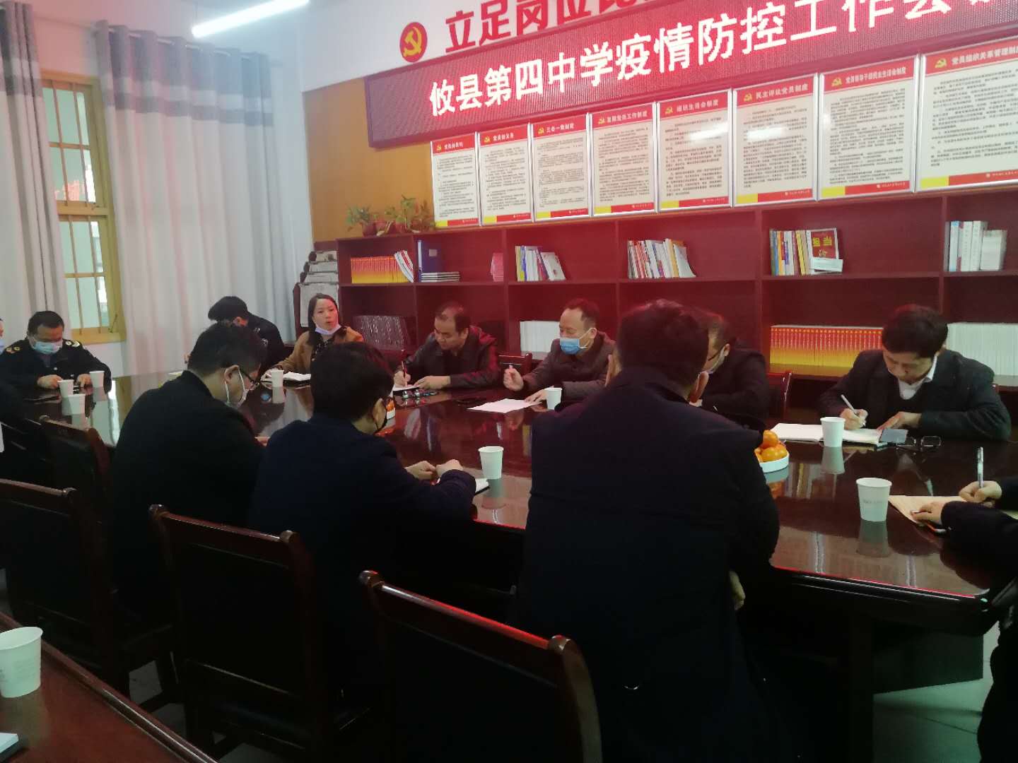 菜花坪市场监督管理所护航学校复课  约谈攸县第四中学食堂负责人