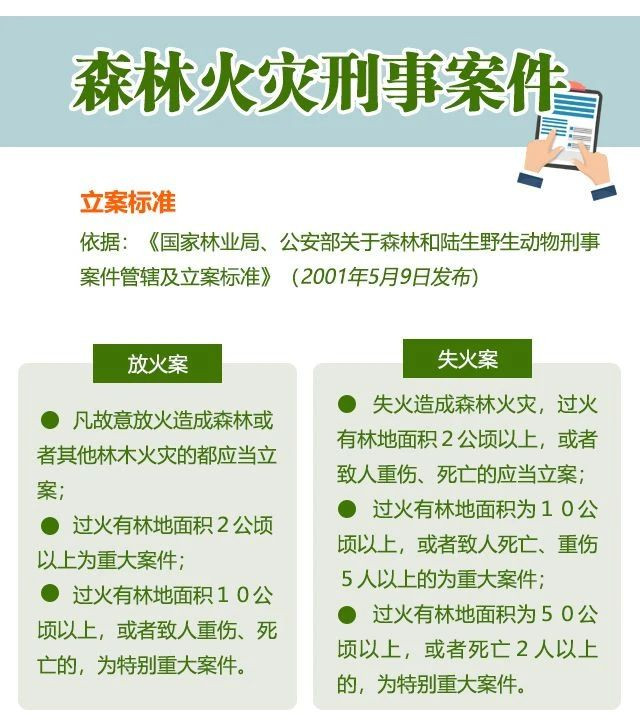 一图看懂森林火灾的罪与罚