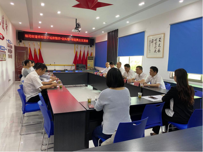 桂花街道领导班子召开巡察整改“回头看” 专题民主生活会