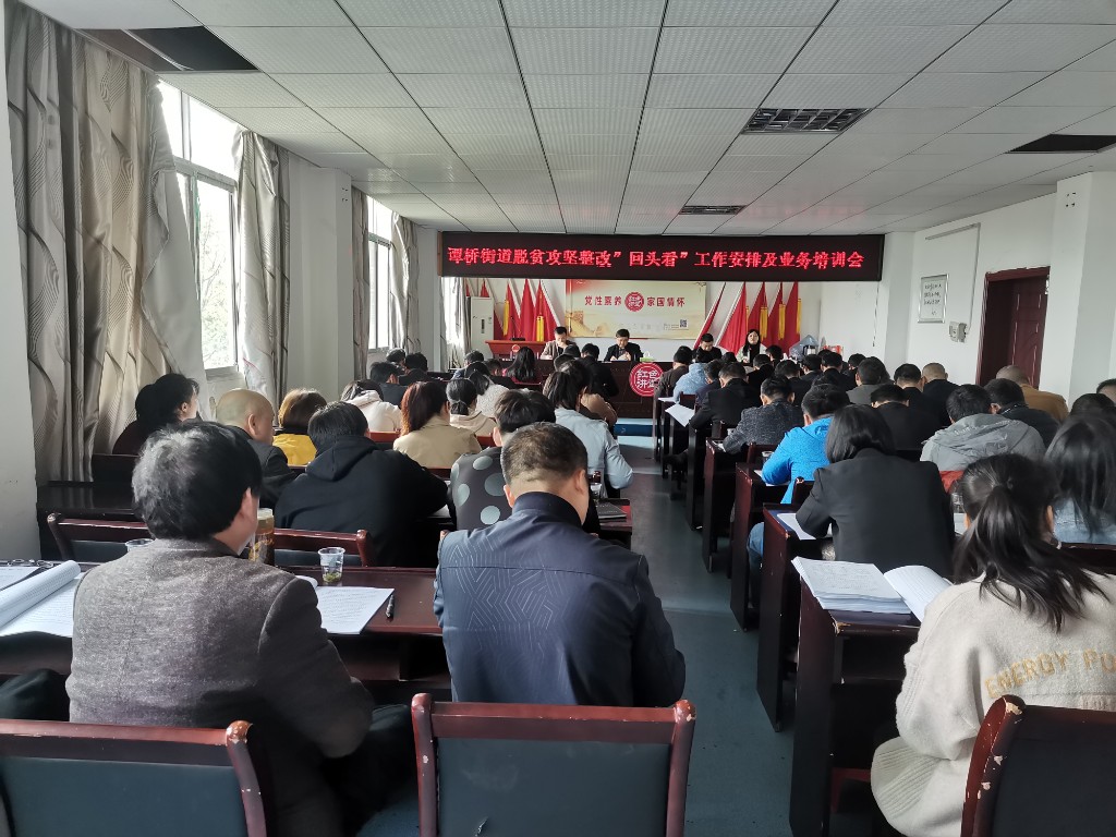 【谭桥街道】切实抓好普查整改 确保交出脱贫攻坚满分卷
