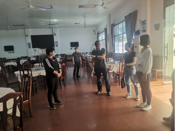 荷塘区卫健局对培训机构等重点场所进行新冠疫情防控常态化管理评估