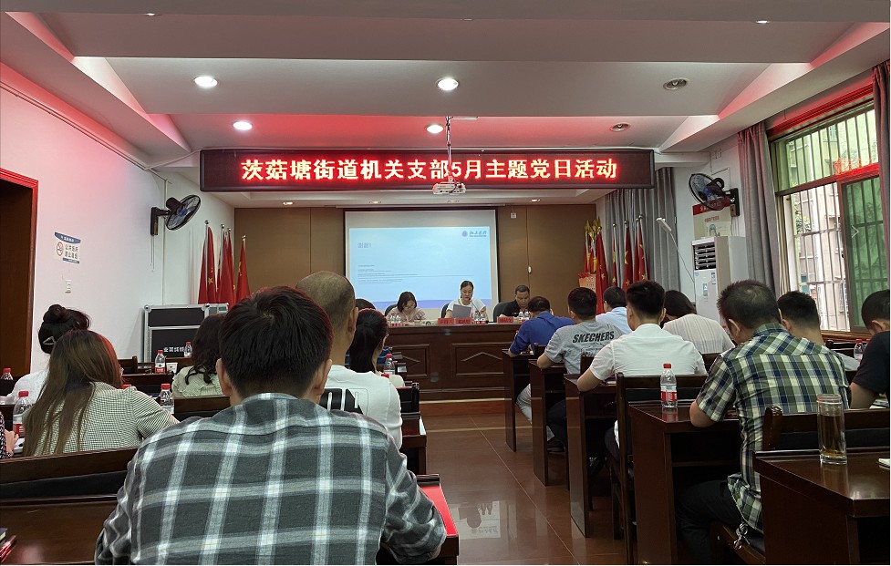 茨菇塘街道机关党支部召开5月支部主题党日活动