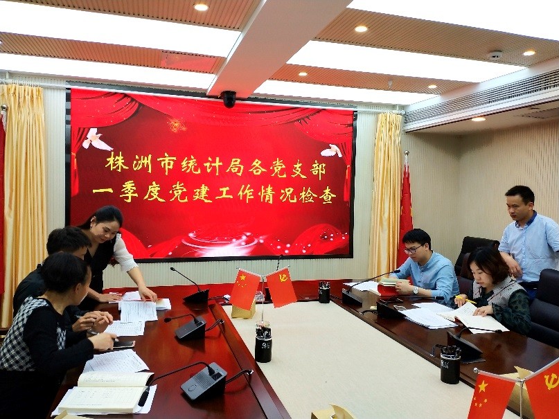 株洲市统计局开展一季度党建工作检查