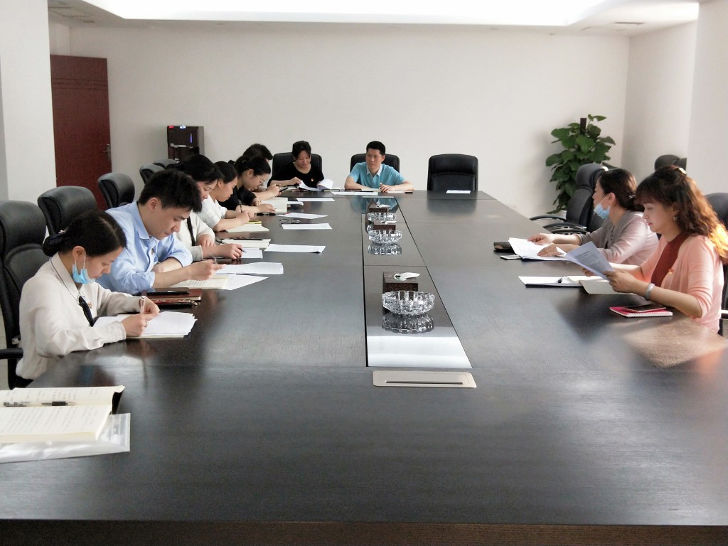 荷塘区行政审批服务局党支部召开“疫情防控践初心、严峻斗争担使命”支部主题党日活动