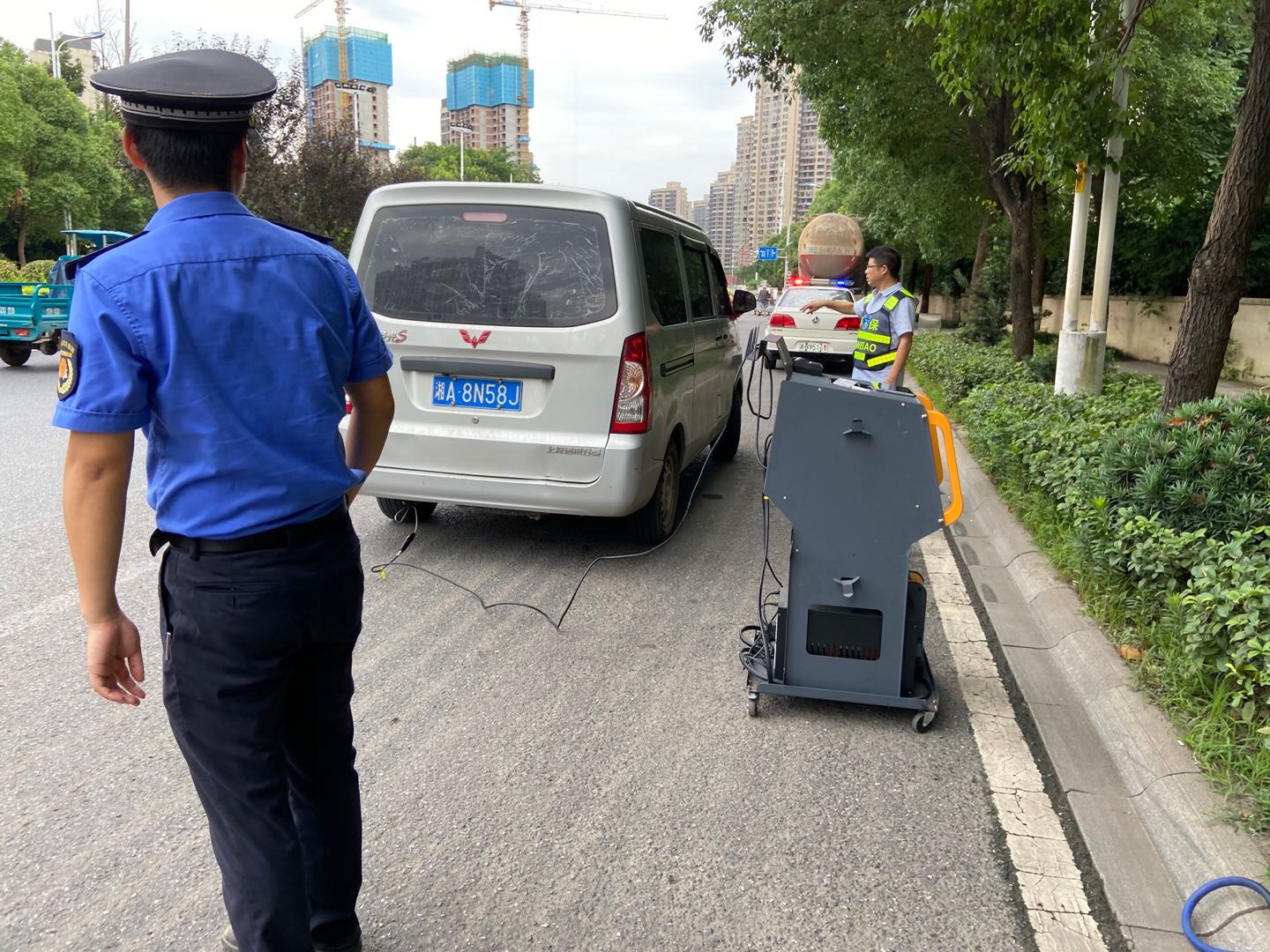 株洲市荷塘区开展大气污染防治巡查
