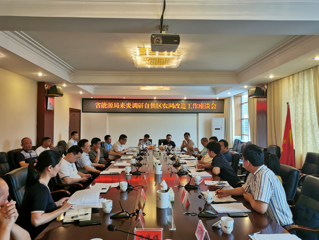 省能源局来株开展自供区农网改革改造工作调研