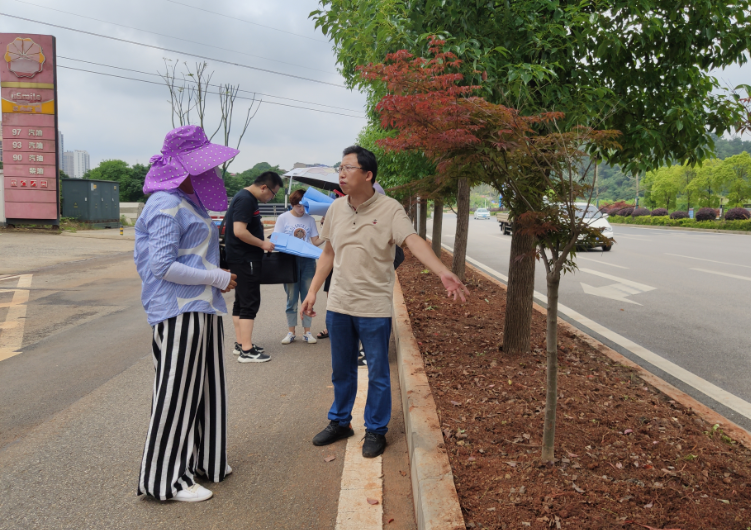 市科研所一行对绿化改造工程进行现场技术指导
