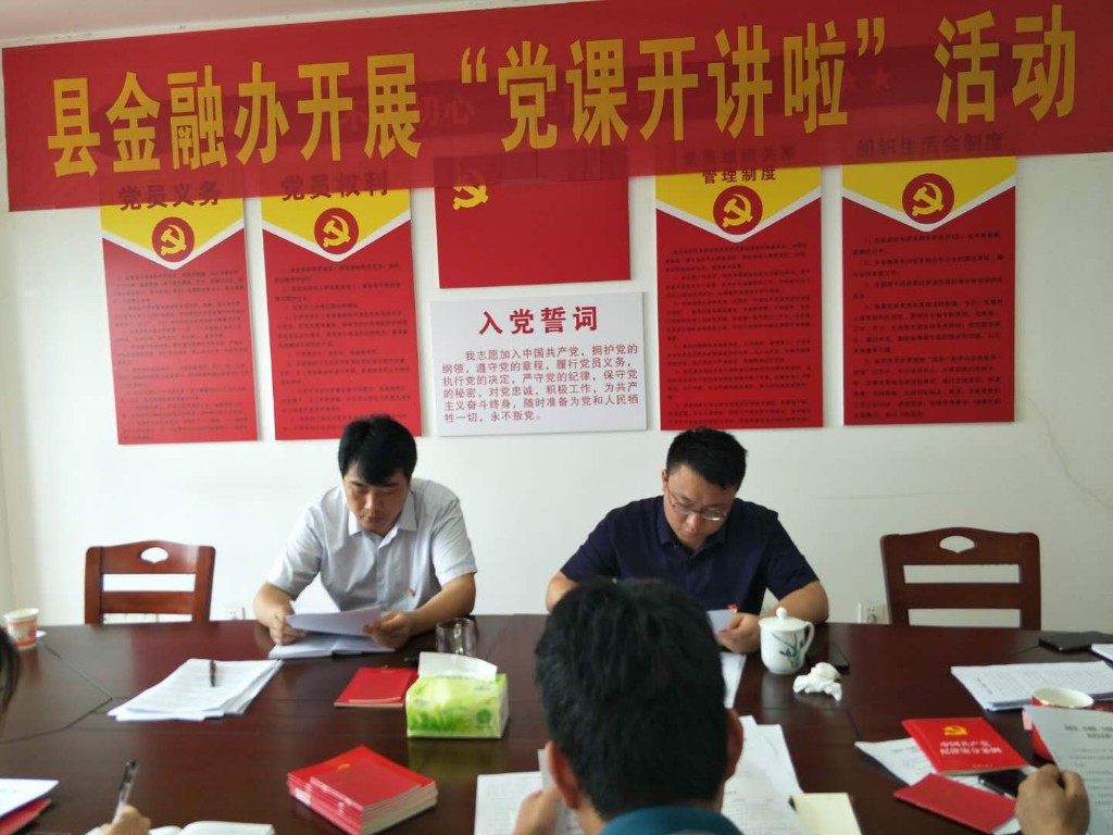 攸县金融办开展“肃流毒、正风气、促发展”主题党日活动