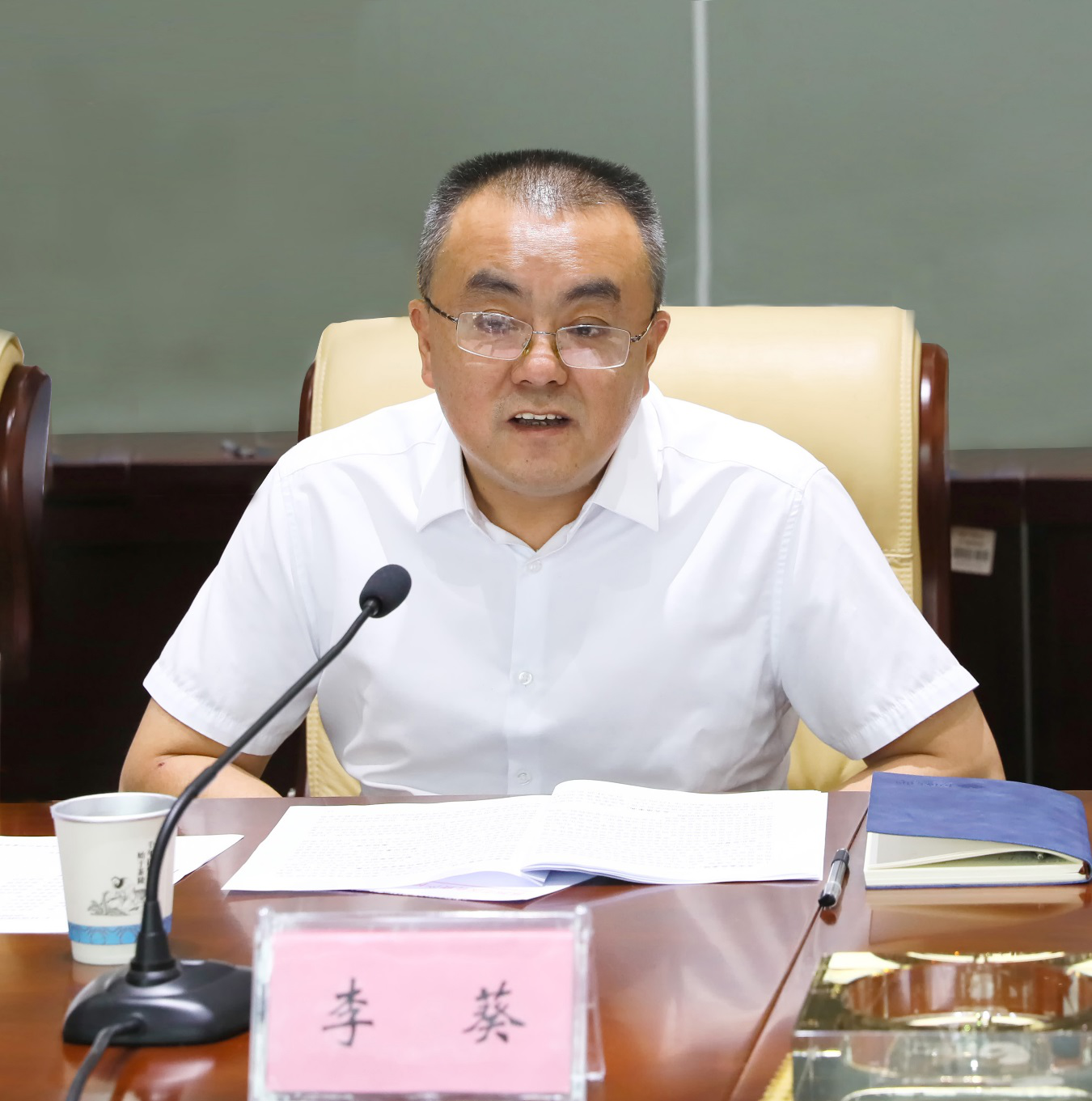 市国资委党委书记、主任吴晓光到市国投集团调研