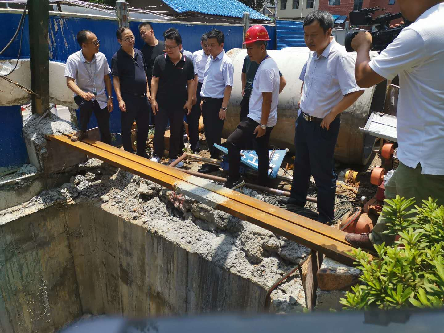 副市长谭可敏检查矿山安全和地灾防治工作