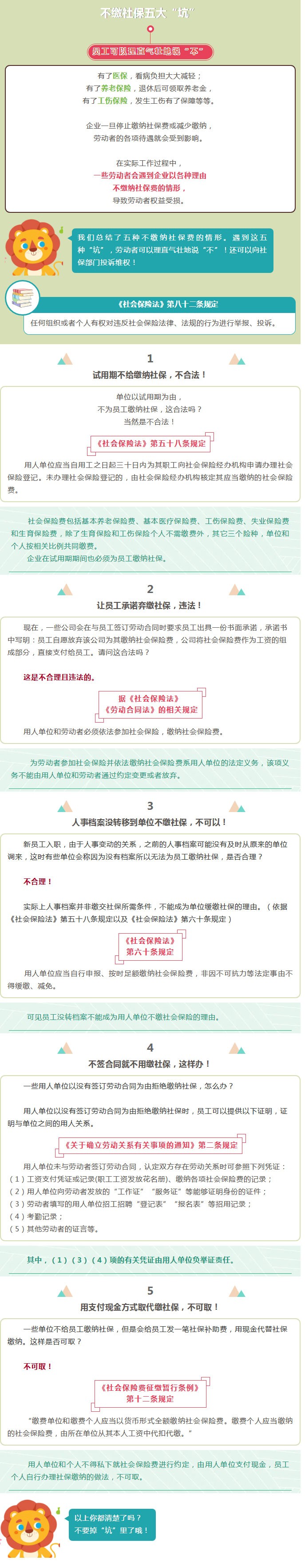 对不缴社保五大“坑”，员工可以理直气壮地说“不”