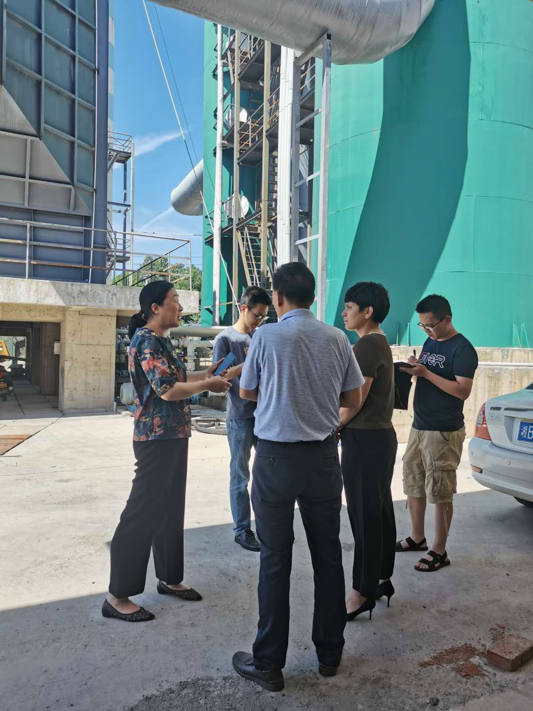 株洲市生态环境局褚洪波调研员带队检查云龙示范区 "蓝天保卫战"重点减排项目进展情况