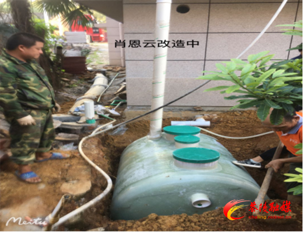利民办事处厕所革命“首厕”通过验收