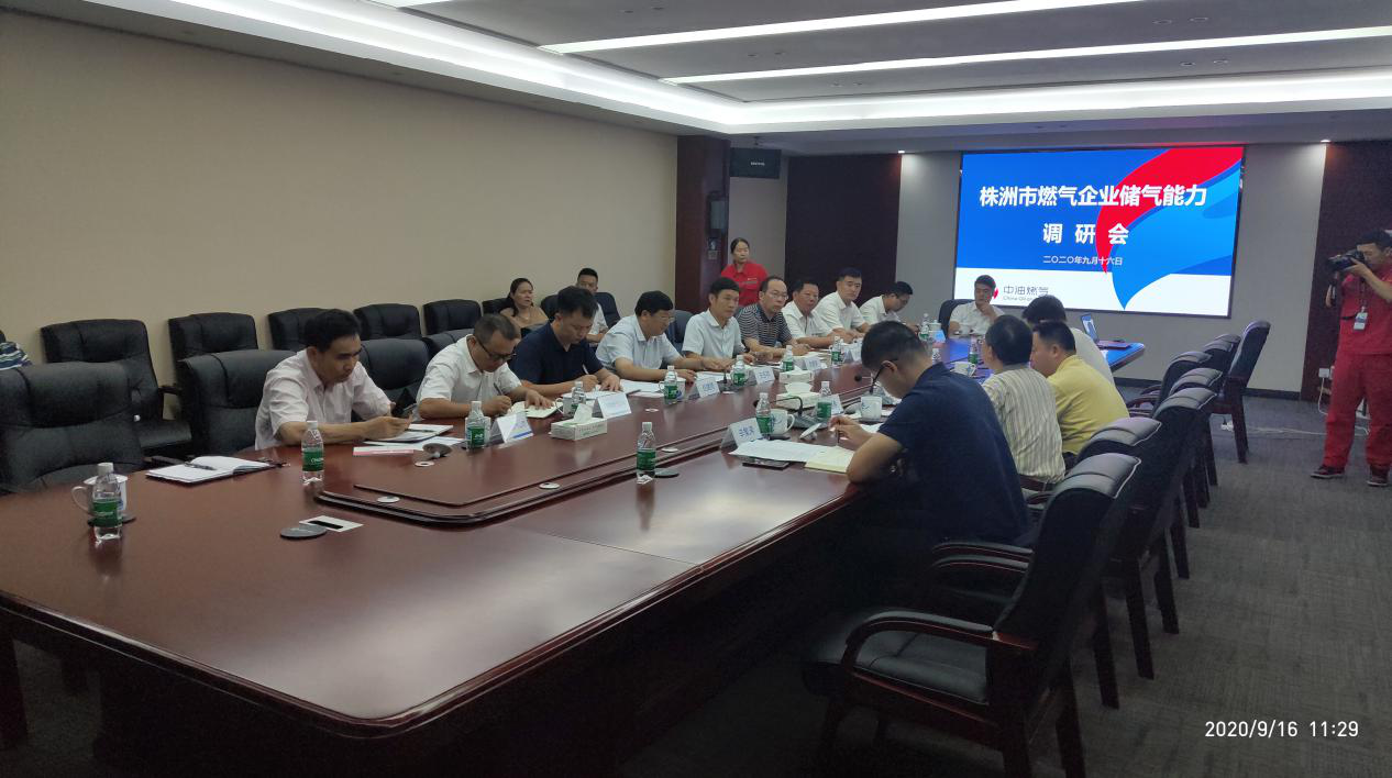 省发改委来我市调研天然气储气能力建设情况