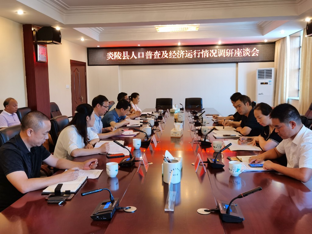 株洲市统计局兰军赴茶陵、炎陵调研当前经济形势及人口普查工作