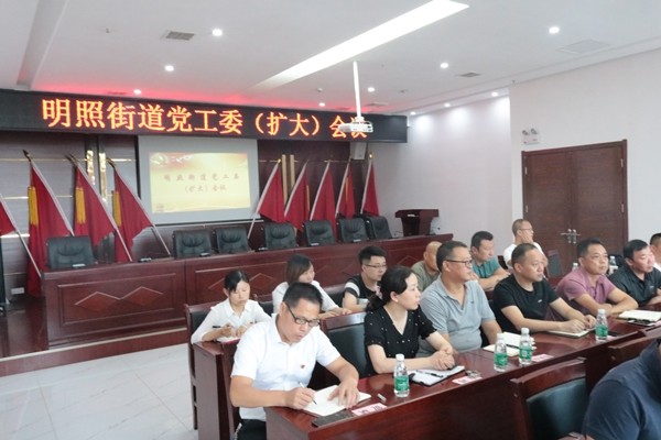 明照街道召开党工委(扩大)会议