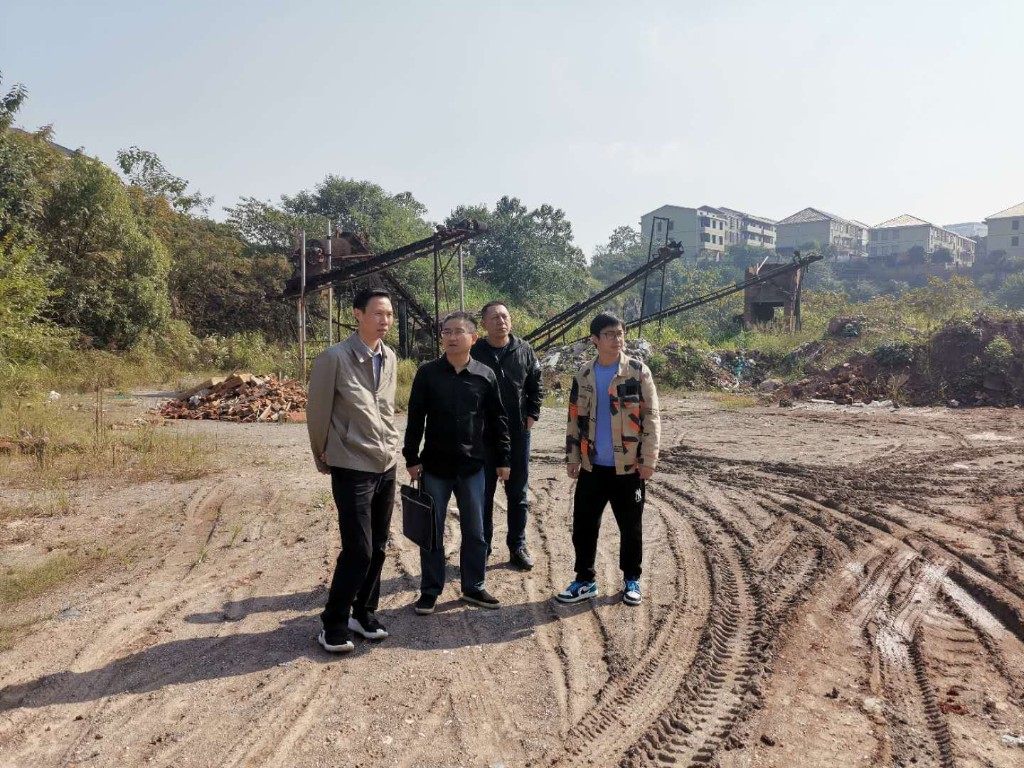 市自然和规划局实地督导荷塘区矿山生态修复工作