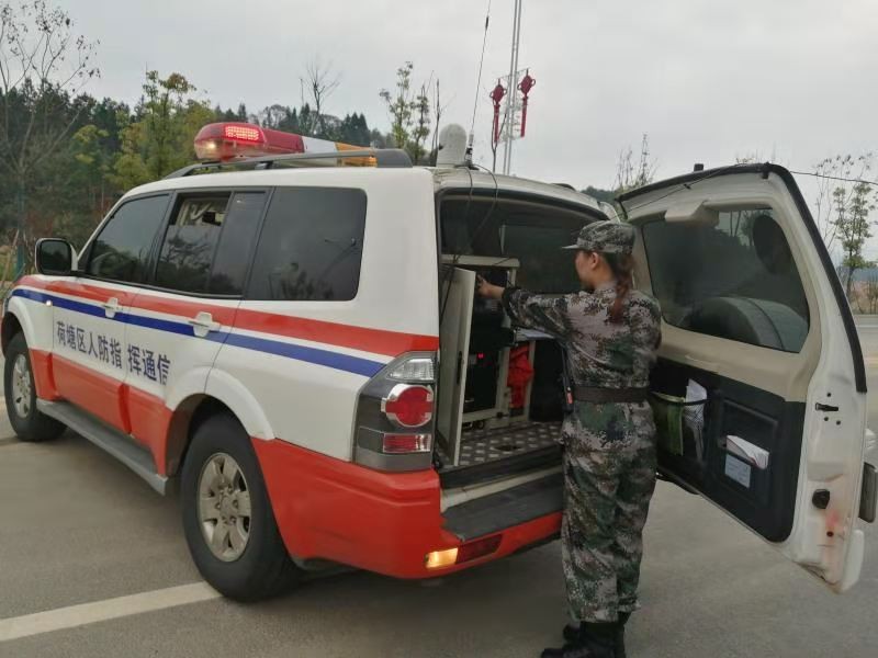 荷塘区住建局(人防办)参加2020年株洲市机动指挥通信系统跨区拉练