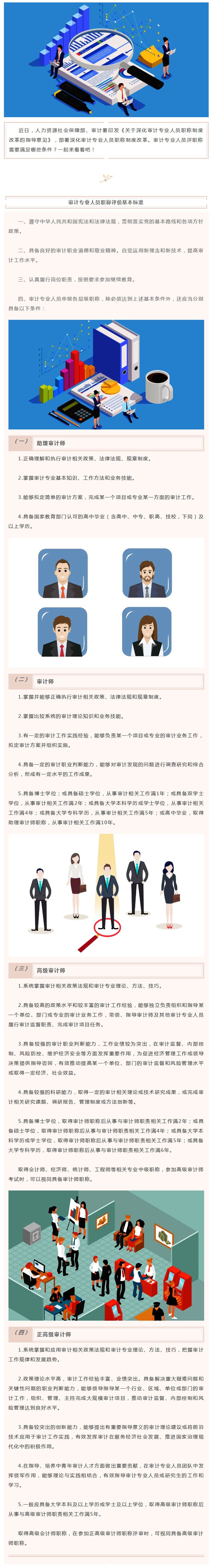 @审计专业人员，评职称要满足这些条件