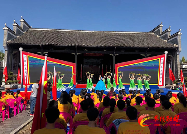 红博会茶陵县分会场活动开幕式彩排如火如荼进行中