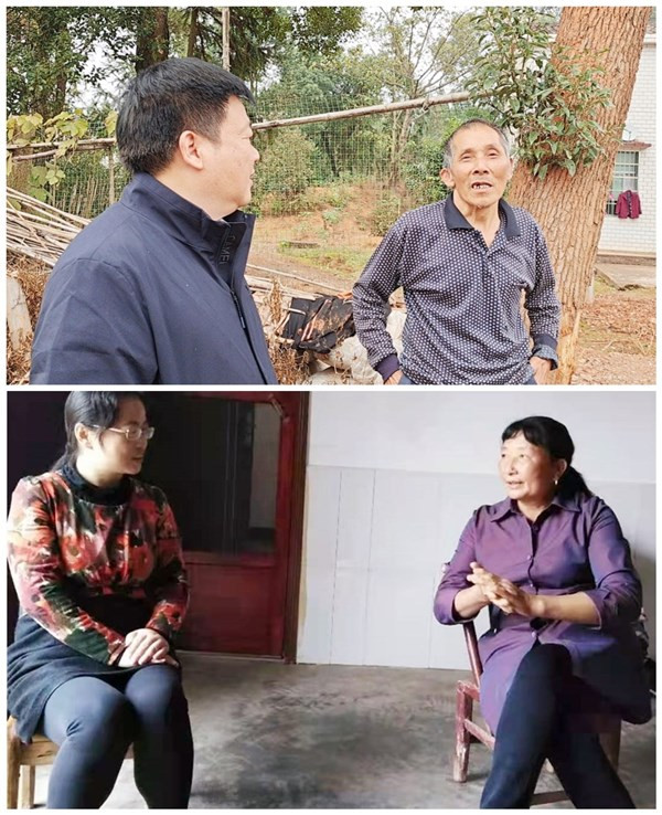 刘方率市审计局领导班子到白壁村走访慰问贫困户